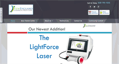 Desktop Screenshot of newenglandchiro.com
